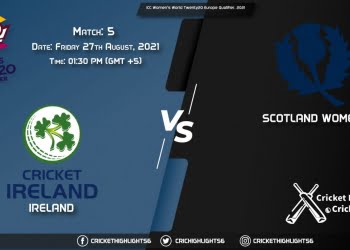 IRE-W vs SCO-W, Live Scorecard, Match 5, August 27, 2021, Live Cricket Score, ICC Women's World Twenty20 Europe Qualifier, 2021