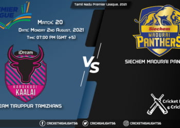 ITT vs SMP, Live Scorecard, Match 20, August 2, Live Cricket Score, Tamil Nadu Premier League, 2021