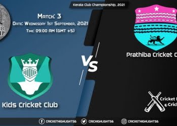 KDC vs PRC Live Score Match 3, Playing 11 Live Match Today, September 1, 2021, Kerala Club Championship, 2021