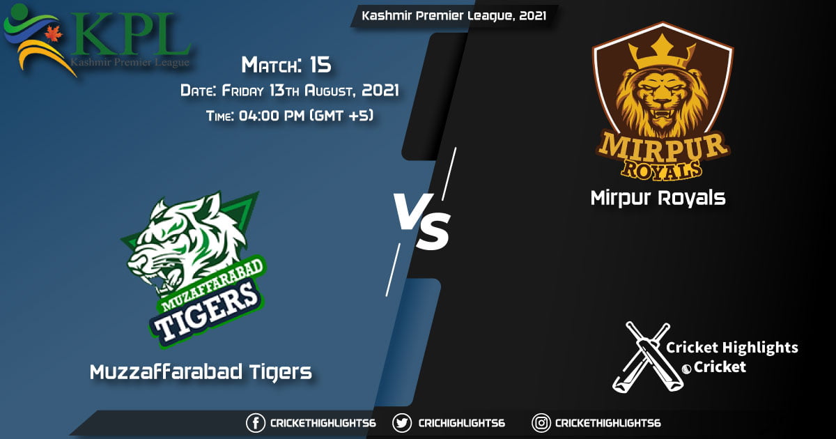 Kashmir Premier League, 2021 Live Match 15, MT vs MR LIVE Streaming for free, When, Where, How to Watch