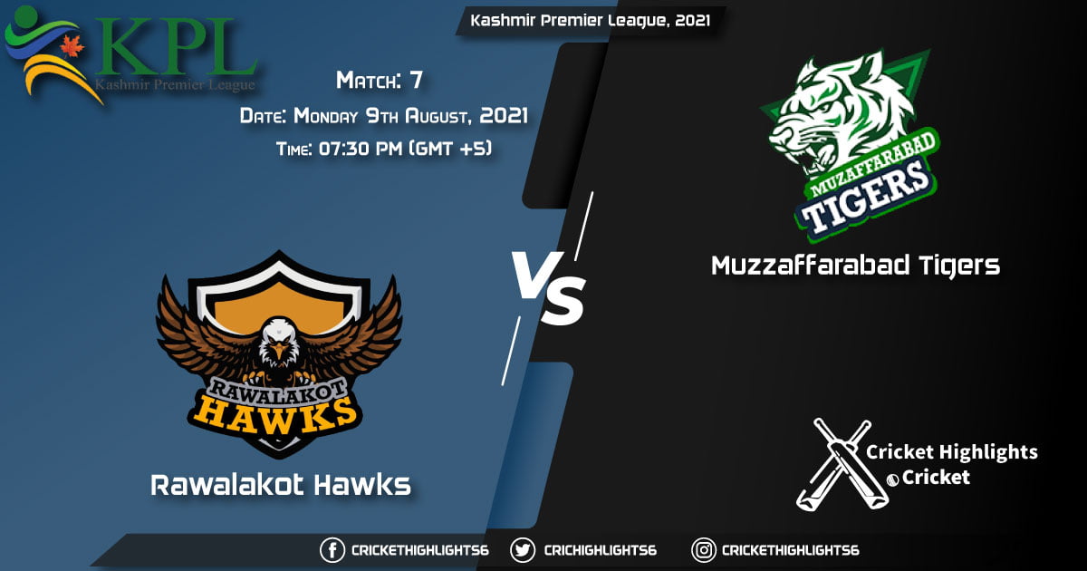 Kashmir Premier League, 2021 Live Match 7, RH vs MT LIVE Streaming for free, When, Where, How to Watch