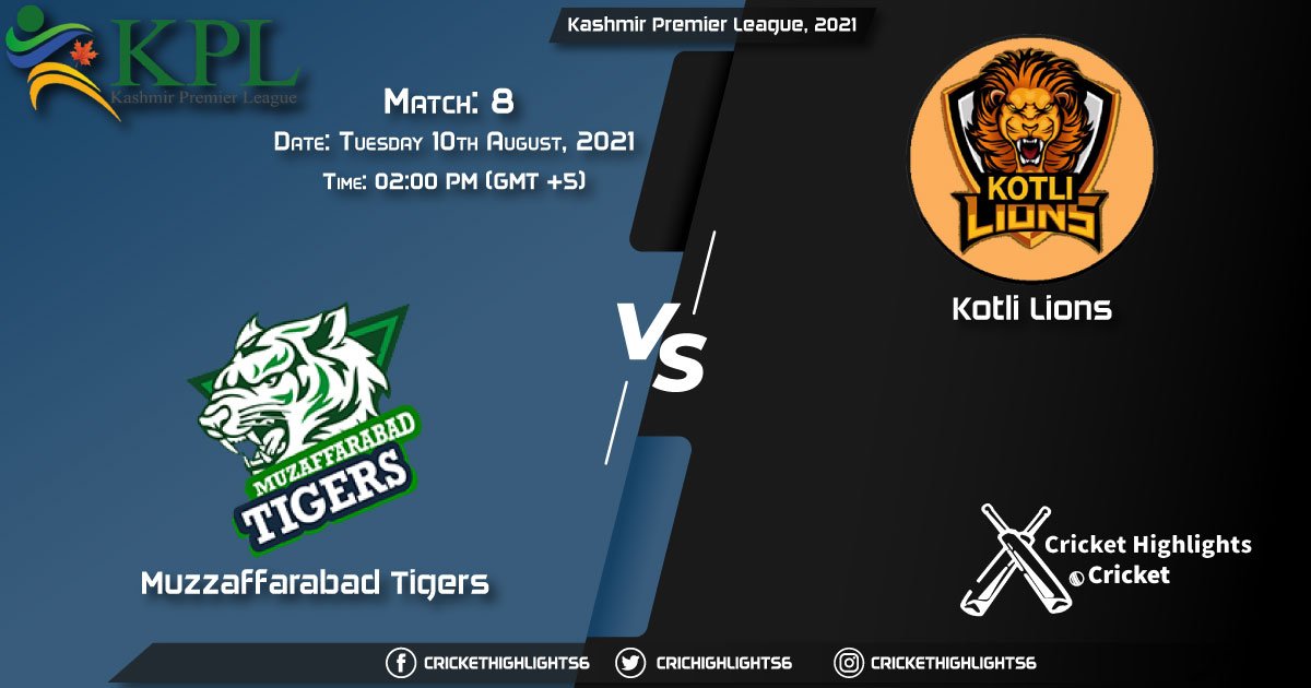 Kashmir Premier League, 2021 Live Match 8, MT vs KL LIVE Streaming for free, When, Where, How to Watch