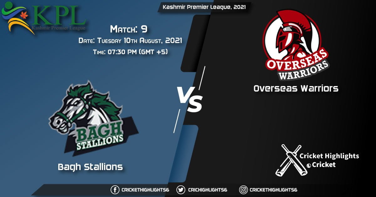Kashmir Premier League, 2021 Live Match 9, BS vs OW LIVE Streaming for free, When, Where, How to Watch