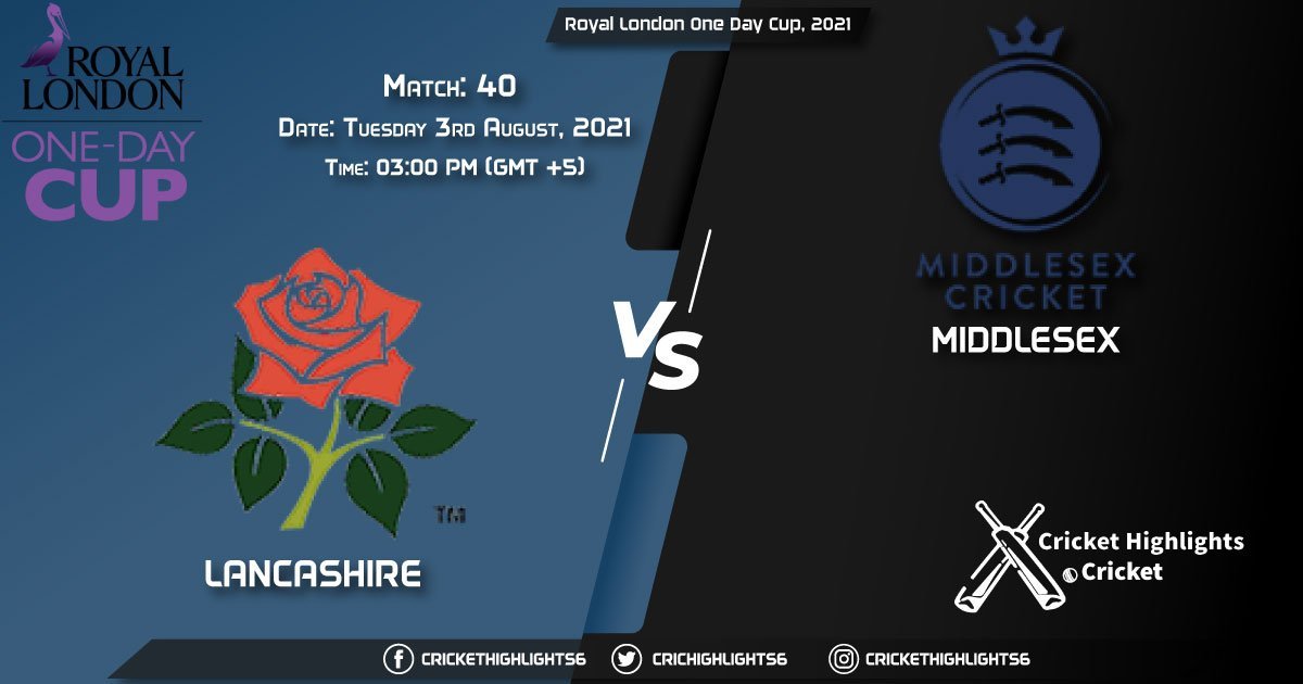 LAN vs MID, Live Scorecard, Match 40, August 3, 2021, Live Cricket Score, Royal London One-Day Cup, 2021