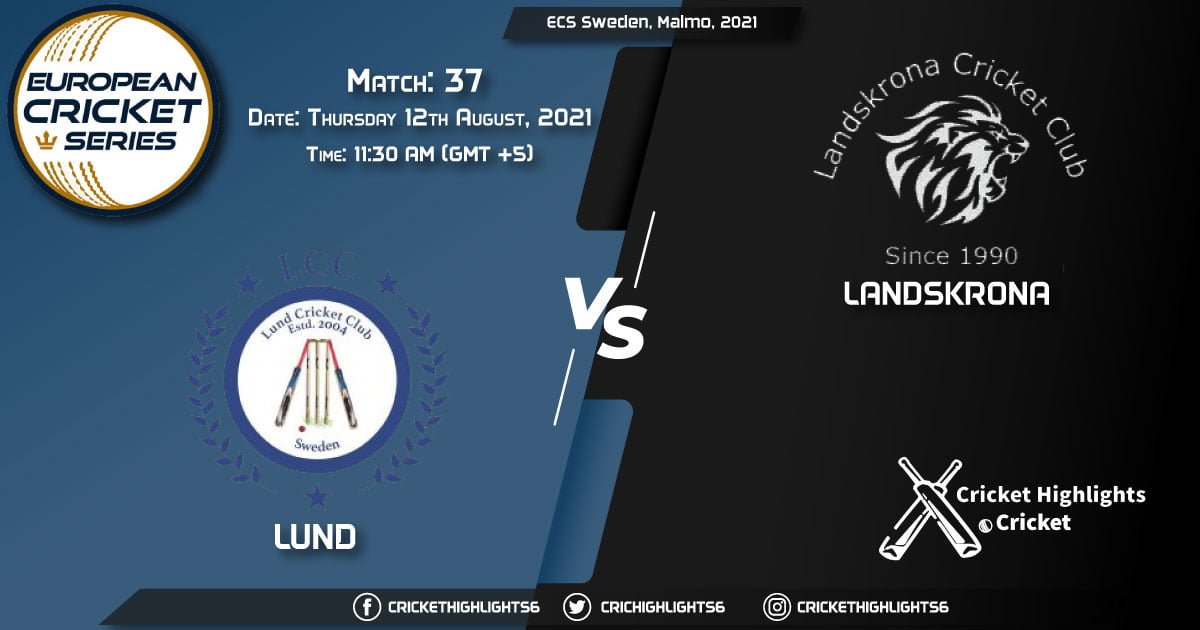 LND vs LAN, Live Scorecard, Match 37, August 12, 2021, Live Cricket Score, ECS Sweden, Malmo, 2021