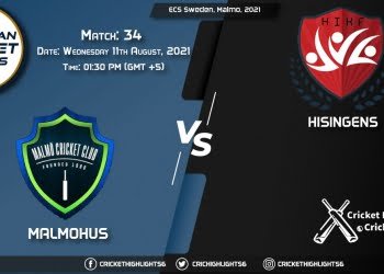 MAM vs HSG, Live Scorecard, Match 34, August 11, 2021, Live Cricket Score, ECS Sweden, Malmo, 2021