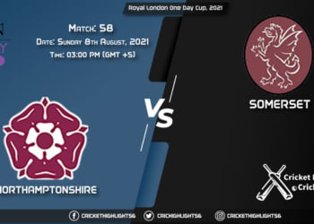 NOR vs SOM, Live Scorecard, Match 58, August 8, 2021, Live Cricket Score, Royal London One-Day Cup, 2021