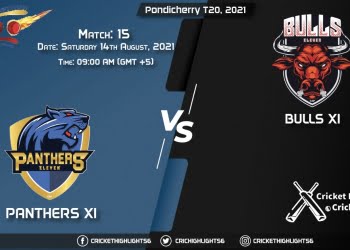 PAN vs BUL, Live Scorecard, Match 15, August 14, 2021, Live Cricket Score, Pondicherry T20, 2021