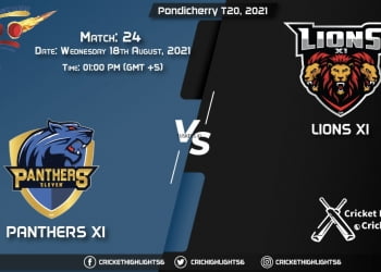PAN vs LIO, Live Scorecard, Match 24, August 18, 2021, Live Cricket Score, Pondicherry T20, 2021