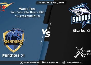 PAN vs SHA, Live Scorecard, Match Final, August 24, 2021, Live Cricket Score, Pondicherry T20, 2021