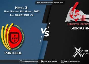 POR vs GIB, Live Scorecard, Match 3, August 21, 2021, Live Cricket Score, Malta and Gibraltar tour of Portugal, 2021