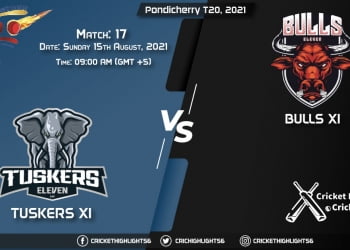 Pondicherry T20, 2021 Live Match 17, TUS vs BUL LIVE Streaming for free, When, Where, How to Watch