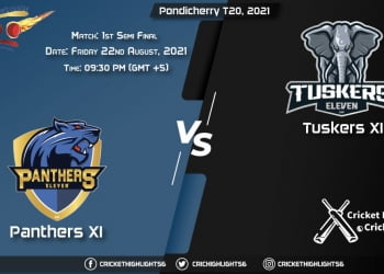 Pondicherry T20, 2021 Live Match 1st Semi-Final, PAN vs TUS LIVE Streaming for free, When, Where, How to Watch