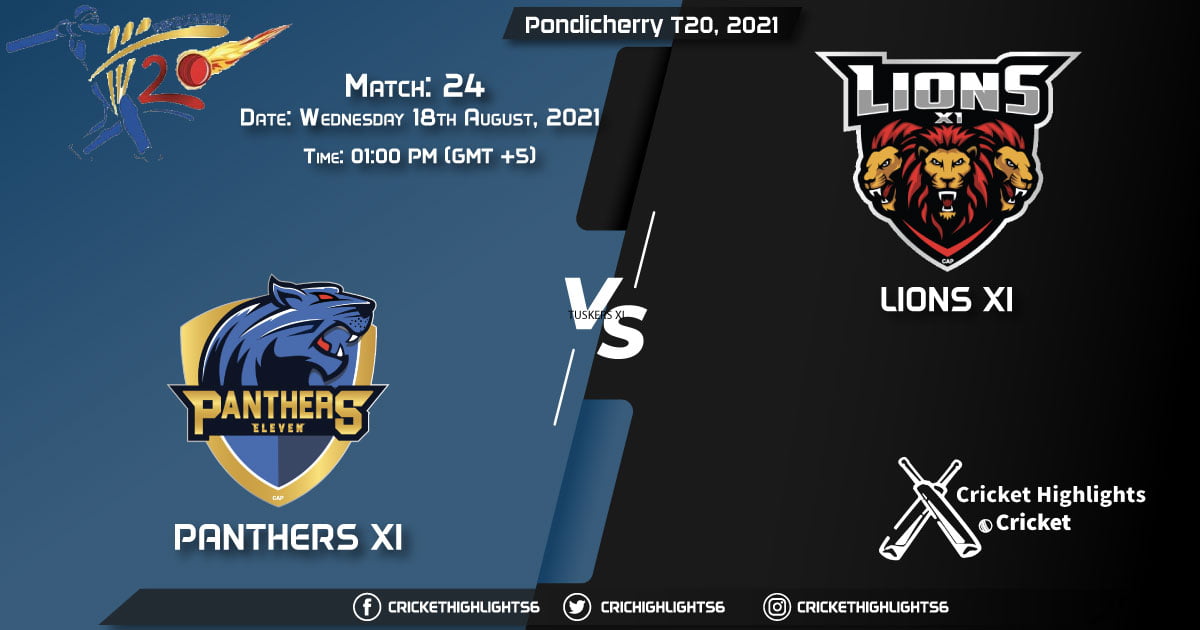 Pondicherry T20, 2021 Live Match 24, PAN vs LIO LIVE Streaming for free, When, Where, How to Watch