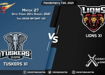 Pondicherry T20, 2021 Live Match 27, TUS vs LIO LIVE Streaming for free, When, Where, How to Watch