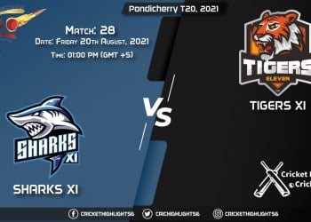 Pondicherry T20, 2021 Live Match 28, SHA vs TIG LIVE Streaming for free, When, Where, How to Watch