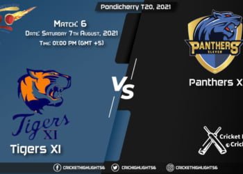 Pondicherry T20, 2021 Live Match 6, TIG vs PAN LIVE Streaming for free, When, Where, How to Watch