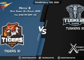 Pondicherry T20, 2021 Live: Match 8, TIG vs TUS LIVE Streaming for free, When, Where, How to Watch?