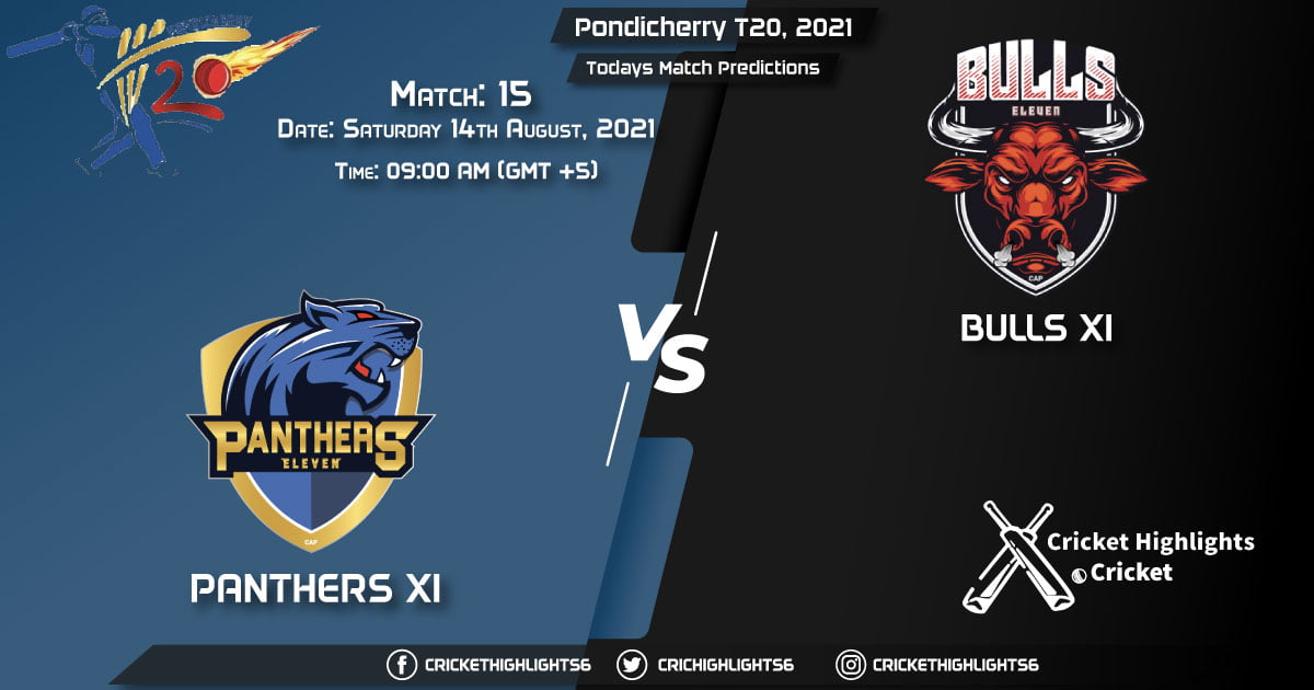 Pondicherry T20, 2021, Match 15 PAN vs BUL, Playing 11 & Today's Match Predictions