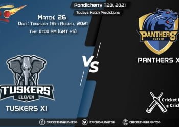 Pondicherry T20, 2021, Match 26 TUS vs PAN, Playing 11 & Today's Match Predictions