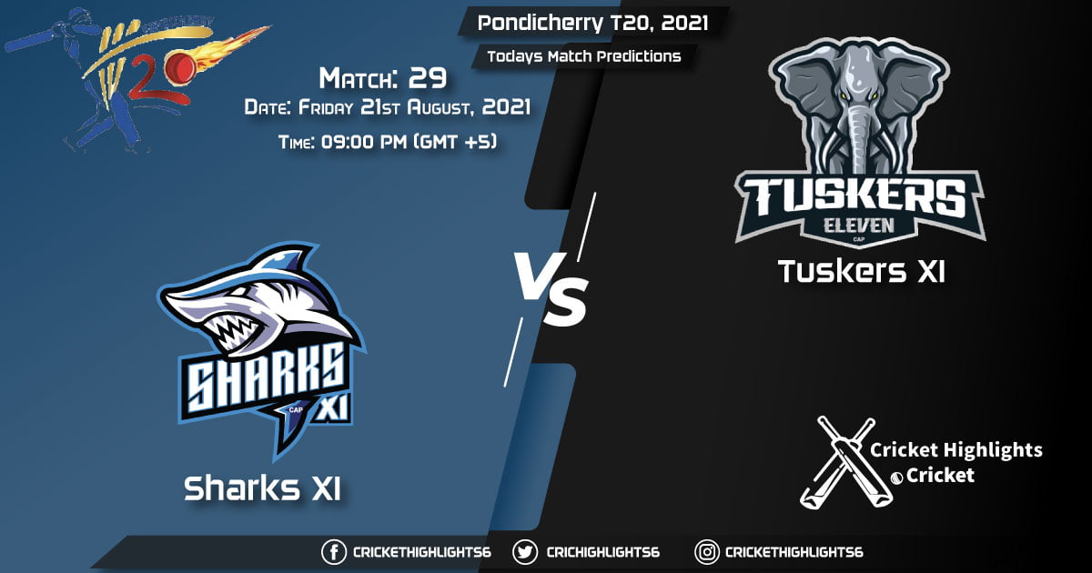 Pondicherry T20, 2021, Match 29 SHA vs TUS, Playing 11 & Today's Match Predictions