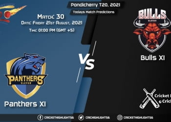 Pondicherry T20, 2021, Match 30 PAN vs BUL, Playing 11 & Today's Match Predictions