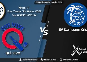 QUV vs KAM Live Score Match 7, Playing 11 Live Match Today, August 31, 2021, ECS Netherlands, Capelle, 2021