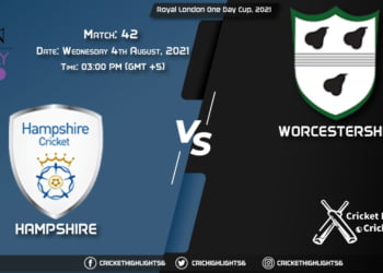 Royal London One-Day Cup, 2021 Live Match 42, HAM vs WOR LIVE Streaming for free, When, Where, How to Watch