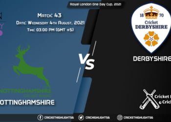 Royal London One-Day Cup, 2021 Live Match 43, NOT vs DER LIVE Streaming for free, When, Where, How to Watch
