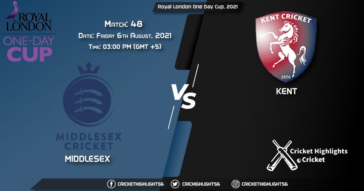 Royal London One-Day Cup, 2021 Live Match 48, MID vs KEN LIVE Streaming for free, When, Where, How to Watch