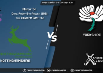 Royal London One-Day Cup, 2021 Live Match 51, NOT vs YOR LIVE Streaming for free, When, Where, How to Watch