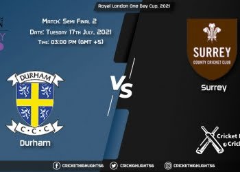 Royal London One-Day Cup, 2021 Live Match Semi Final 2, DUR vs SUR LIVE Streaming for free, When, Where, How to Watch