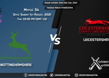 Royal London One-Day Cup, 2021, Match 34 NOT vs LEI, Playing 11 & Today's Match Predictions