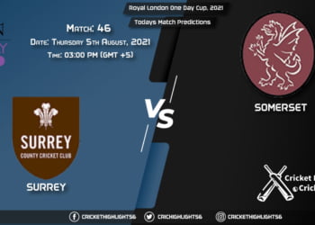 Royal London One-Day Cup, 2021, Match 46 SUR vs SOM, Playing 11 & Today's Match Predictions