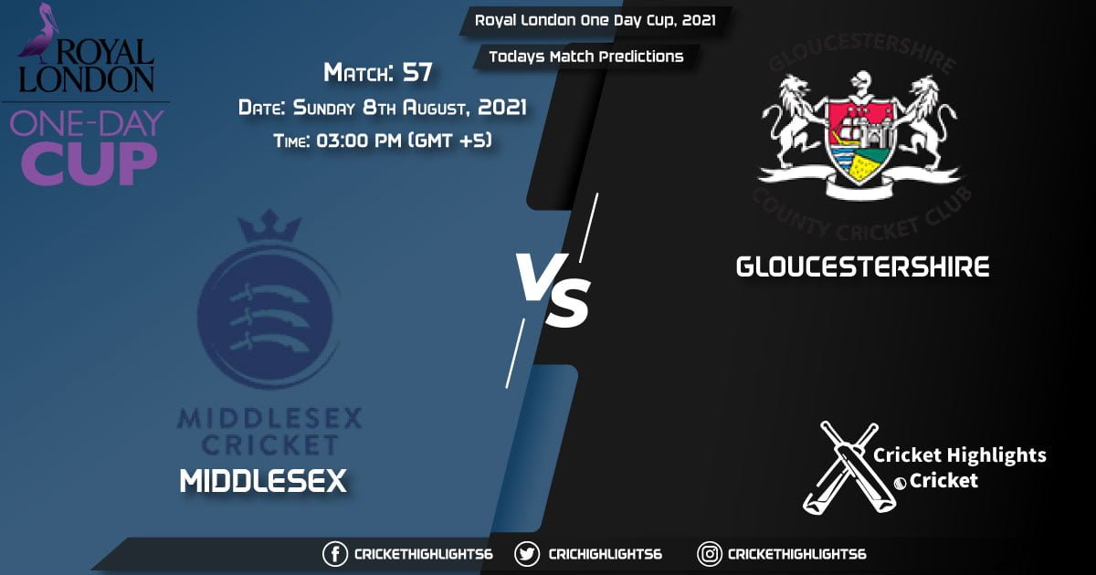 Royal London One-Day Cup, 2021, Match 57 MID vs GLO, Playing 11 & Today's Match Predictions