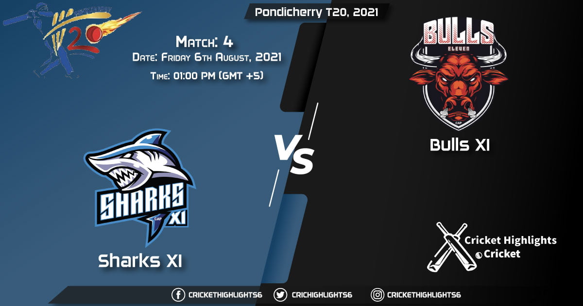 SHA vs BUL, Live Scorecard, Match 4, August 6, 2021, Live Cricket Score, Pondicherry T20, 2021