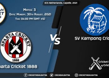 SPC vs KAM Live Score Match 3, Playing 11 Live Match Today, August 30, 2021, ECS Netherlands, Capelle, 2021