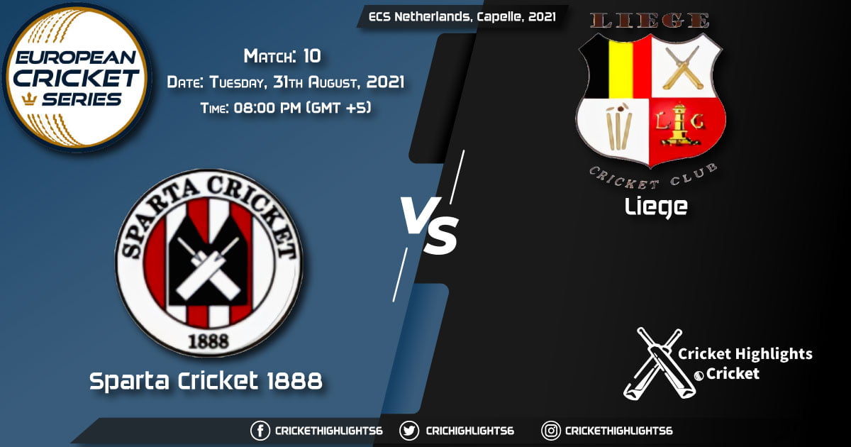 SPC vs LIE Live Score Match 10, Playing 11 Live Match Today, August 31, 2021, ECS Netherlands, Capelle, 2021