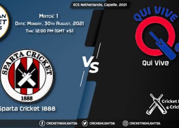 SPC vs QUV Live Score Match 1, Playing 11 Live Match Today, August 30, 2021, ECS Netherlands, Capelle, 2021