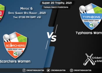 Super 20 Trophy, 2021, Match 6 SCO-W vs TYP-W, Playing 11 & Today's Match Predictions