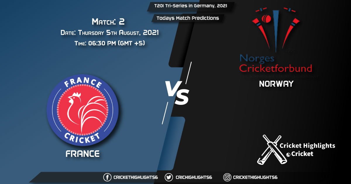 T20I Tri-Series in Germany, 2021, Match 2 FRA vs NOR, Playing 11 & Today's Match Predictions