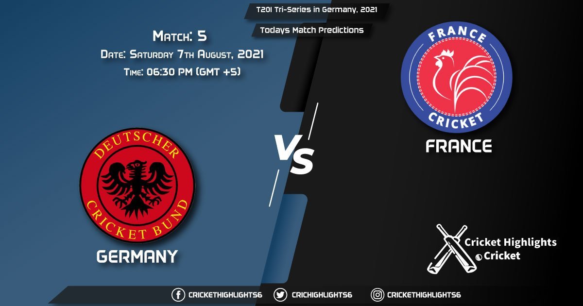 T20I Tri-Series in Germany, 2021, Match 5 NOR vs FRA, Playing 11 & Today's Match Predictions