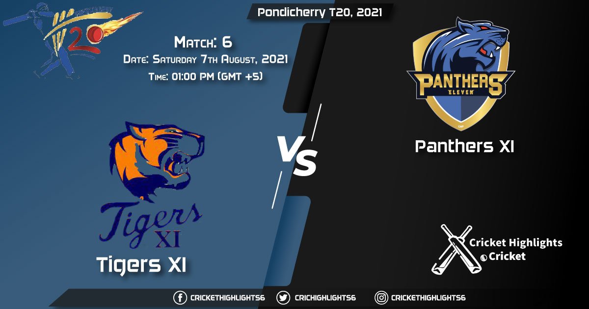 TIG vs PAN, Live Scorecard, Match 6, August 7, 2021, Live Cricket Score, Pondicherry T20, 2021