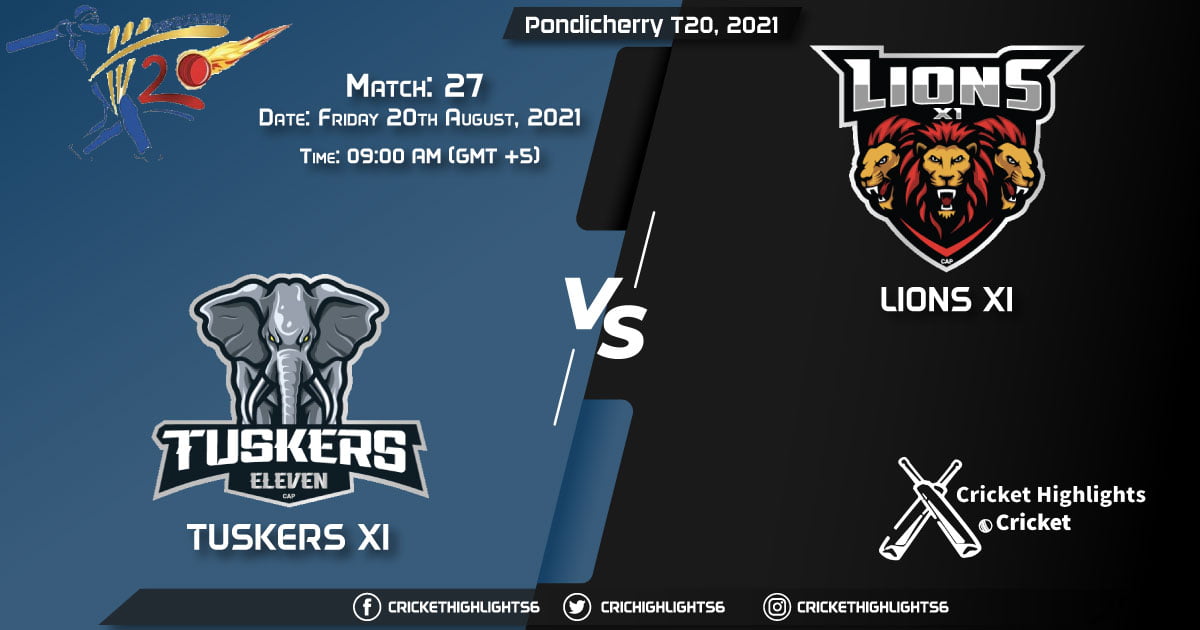 TUS vs LIO, Live Scorecard, Match 27, August 20, 2021, Live Cricket Score, Pondicherry T20, 2021