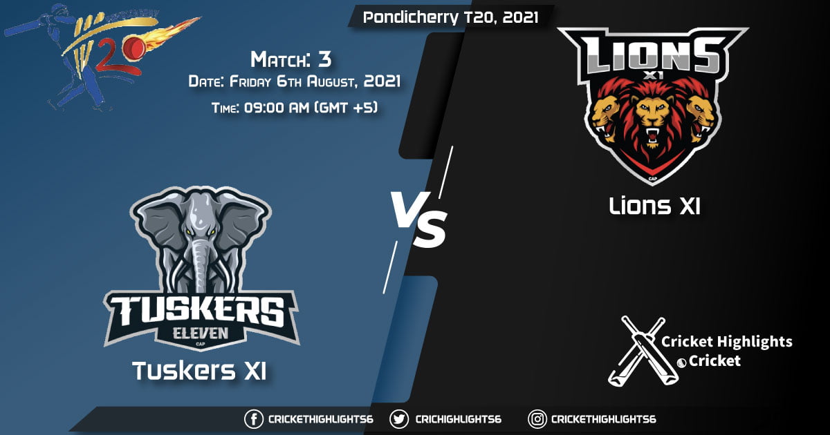 TUS vs LIO, Live Scorecard, Match 3, August 6, 2021, Live Cricket Score, Pondicherry T20, 2021