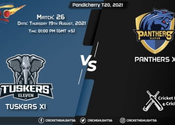 TUS vs PAN, Live Scorecard, Match 26, August 19, 2021, Live Cricket Score, Pondicherry T20, 2021