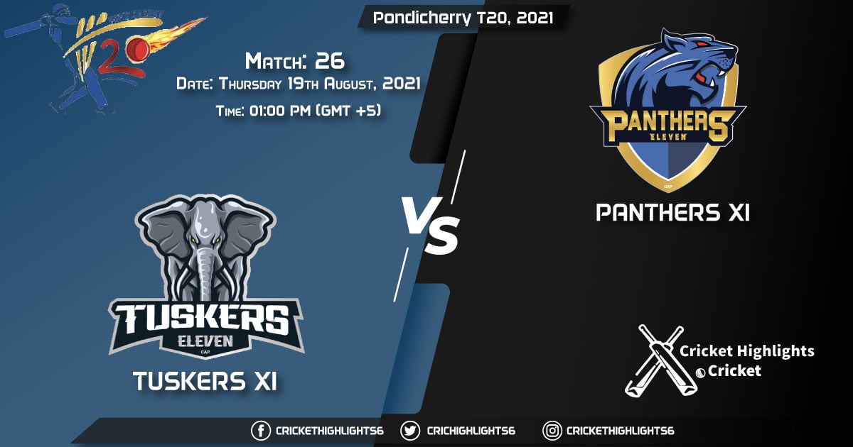 TUS vs PAN, Live Scorecard, Match 26, August 19, 2021, Live Cricket Score, Pondicherry T20, 2021