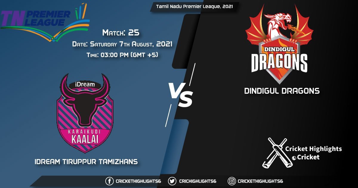 Tamil Nadu Premier League, 2021 Live Match 25, ITT vs DD LIVE Streaming for free, When, Where, How to Watch