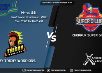 Tamil Nadu Premier League, 2021 Live Match 28, RTW vs CSG LIVE Streaming for free, When, Where, How to Watch
