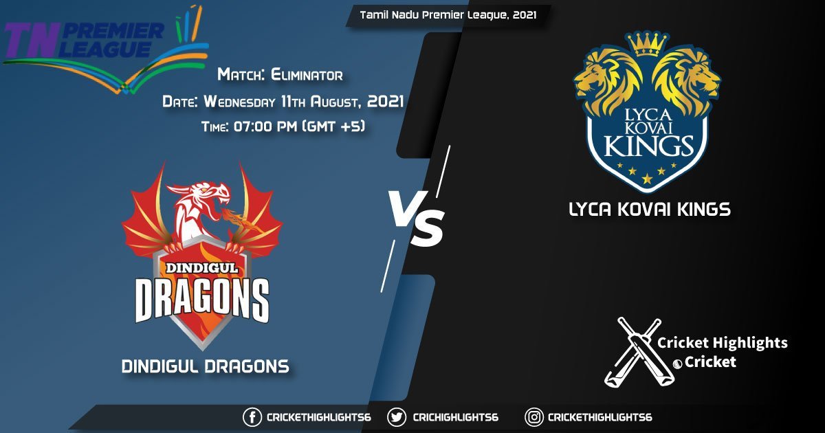 Tamil Nadu Premier League, 2021 Live Match Eliminator, DD vs LKK LIVE Streaming for free, When, Where, How to Watch